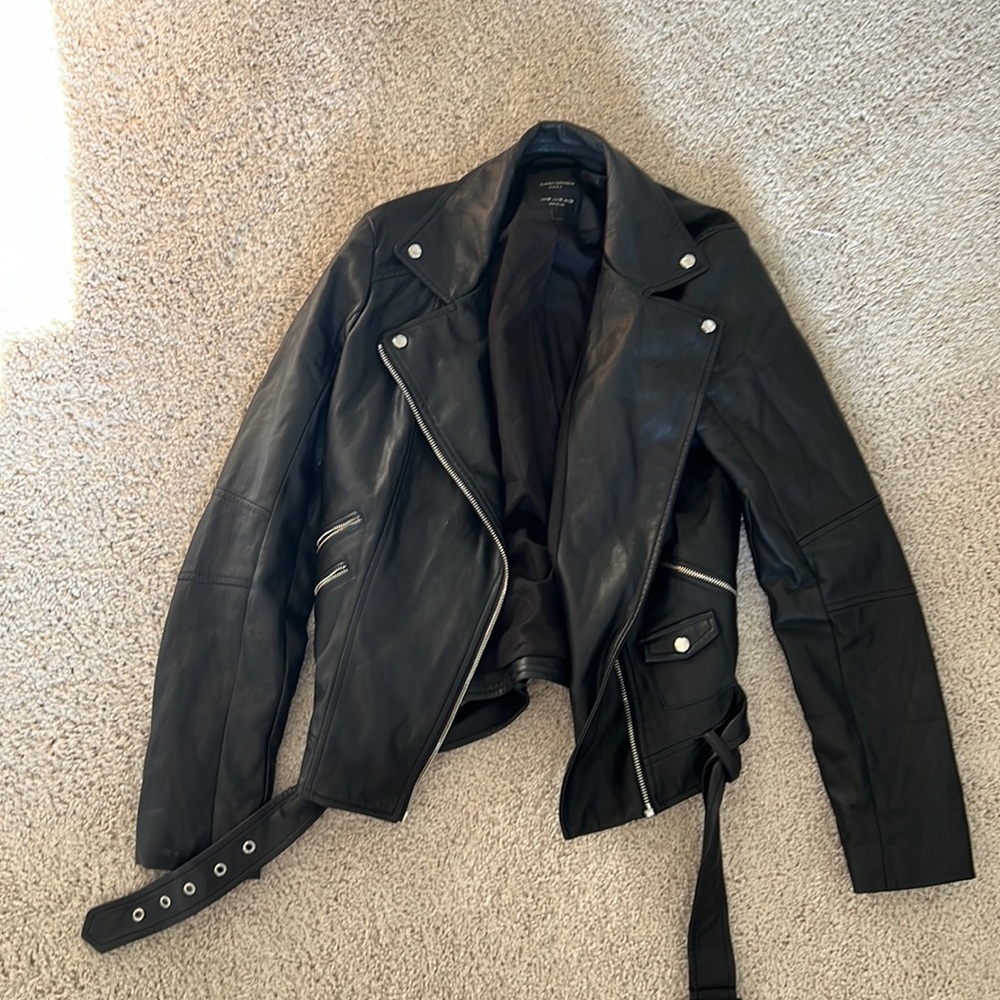 Zara size M Faux Leather Jacket